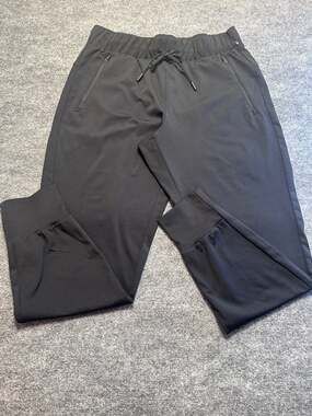 Spyder Women Black Lightweight Sporty Athletic Athleisure Jogger Zipper Pockets